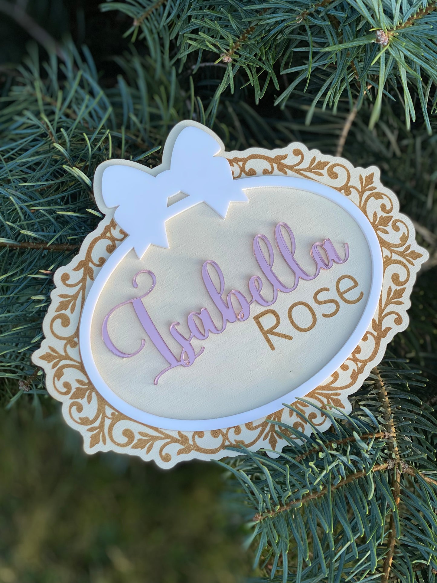 Baby Girl newborn sign coquette