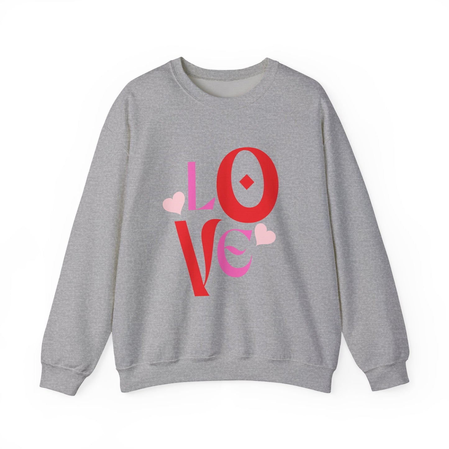 Love Graphic Sweatshirt, Cozy Crewneck, Valentine's Day Gift, Clothing, Casual Fashion
