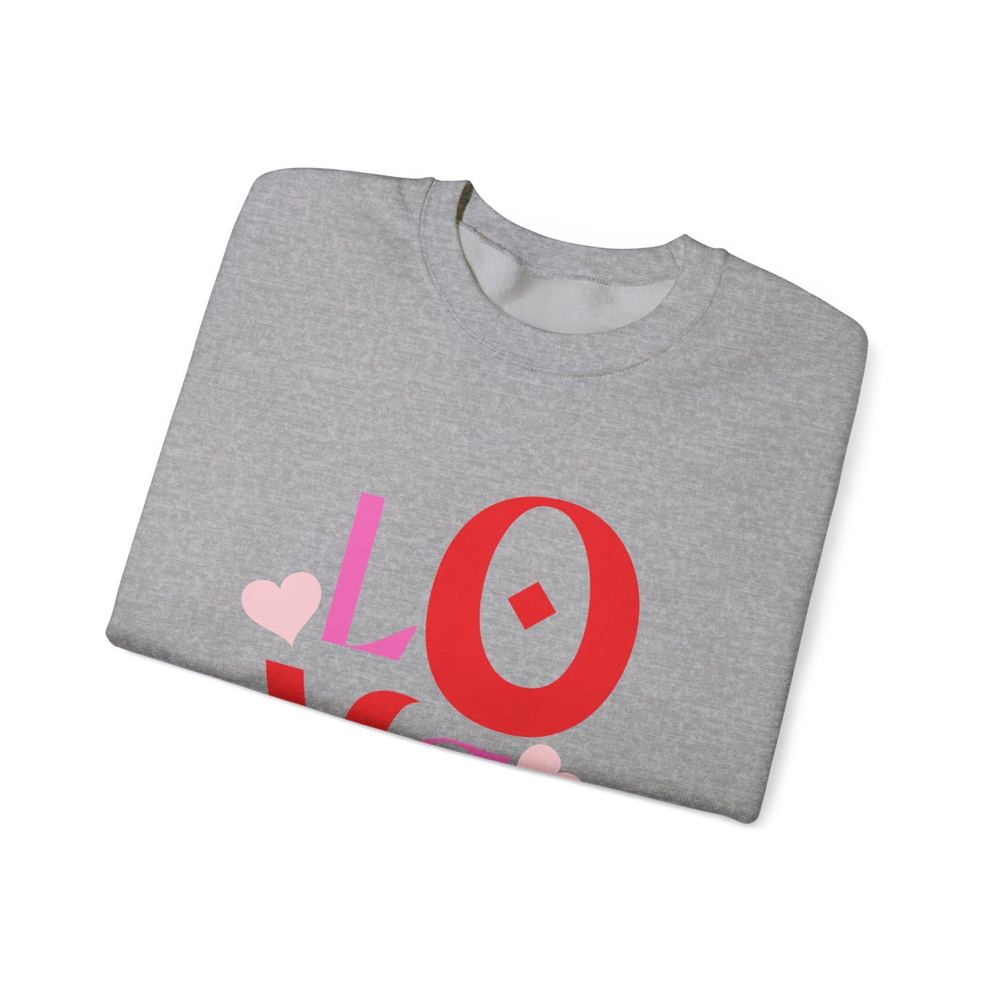 Love Graphic Sweatshirt, Cozy Crewneck, Valentine's Day Gift, Clothing, Casual Fashion