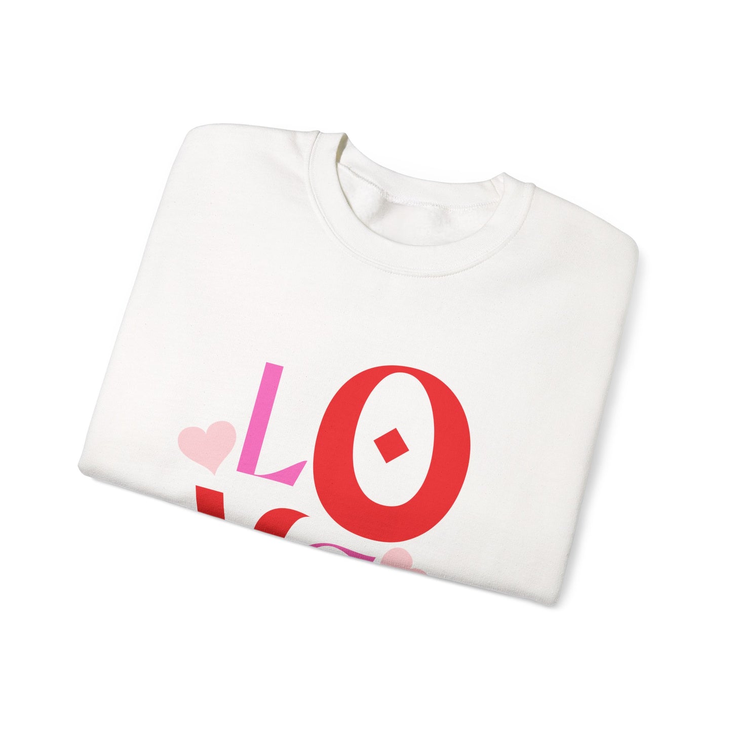 Love Graphic Sweatshirt, Cozy Crewneck, Valentine's Day Gift, Clothing, Casual Fashion