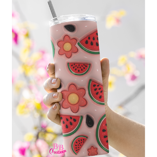Watermelon flowers 3D Patterned vinyl
