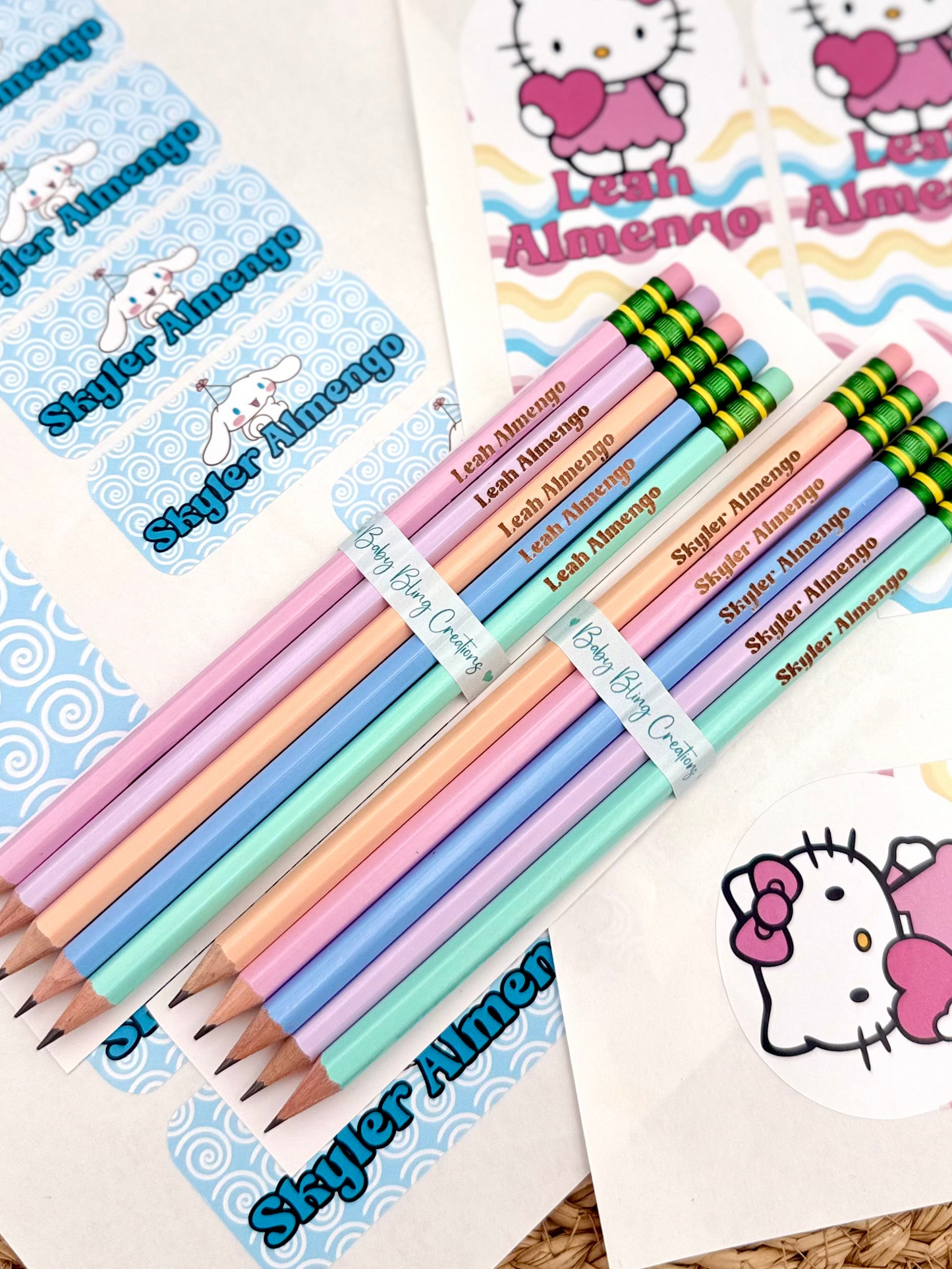 Custom engraved pencils