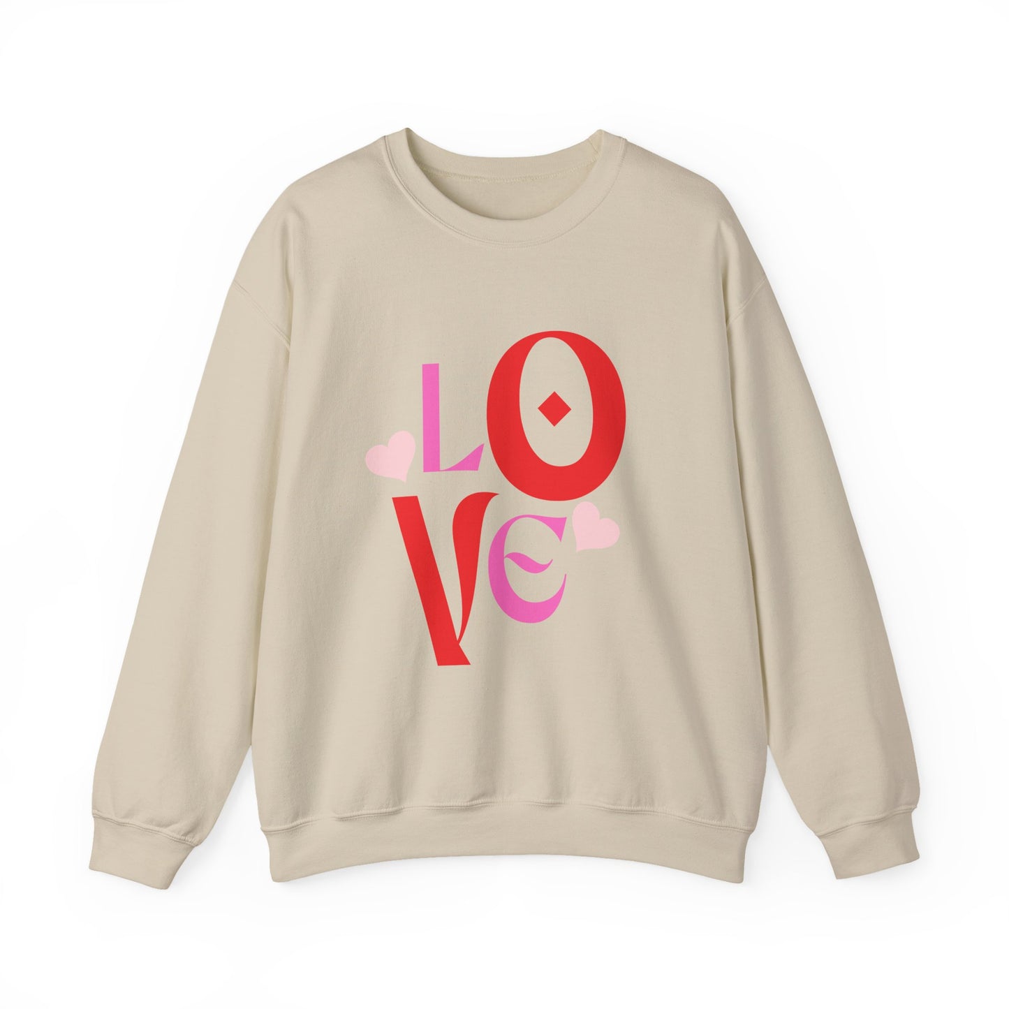 Love Graphic Sweatshirt, Cozy Crewneck, Valentine's Day Gift, Clothing, Casual Fashion