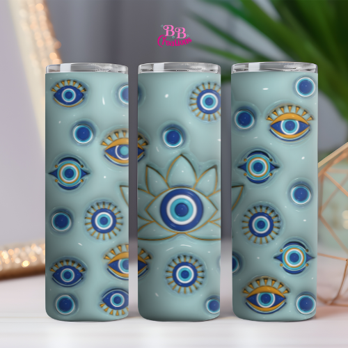 Evil Eye with Lotus flower sublimation wrap png, evil eye, lotus flower, sublimation design, png design, digital design, tumbler ideas