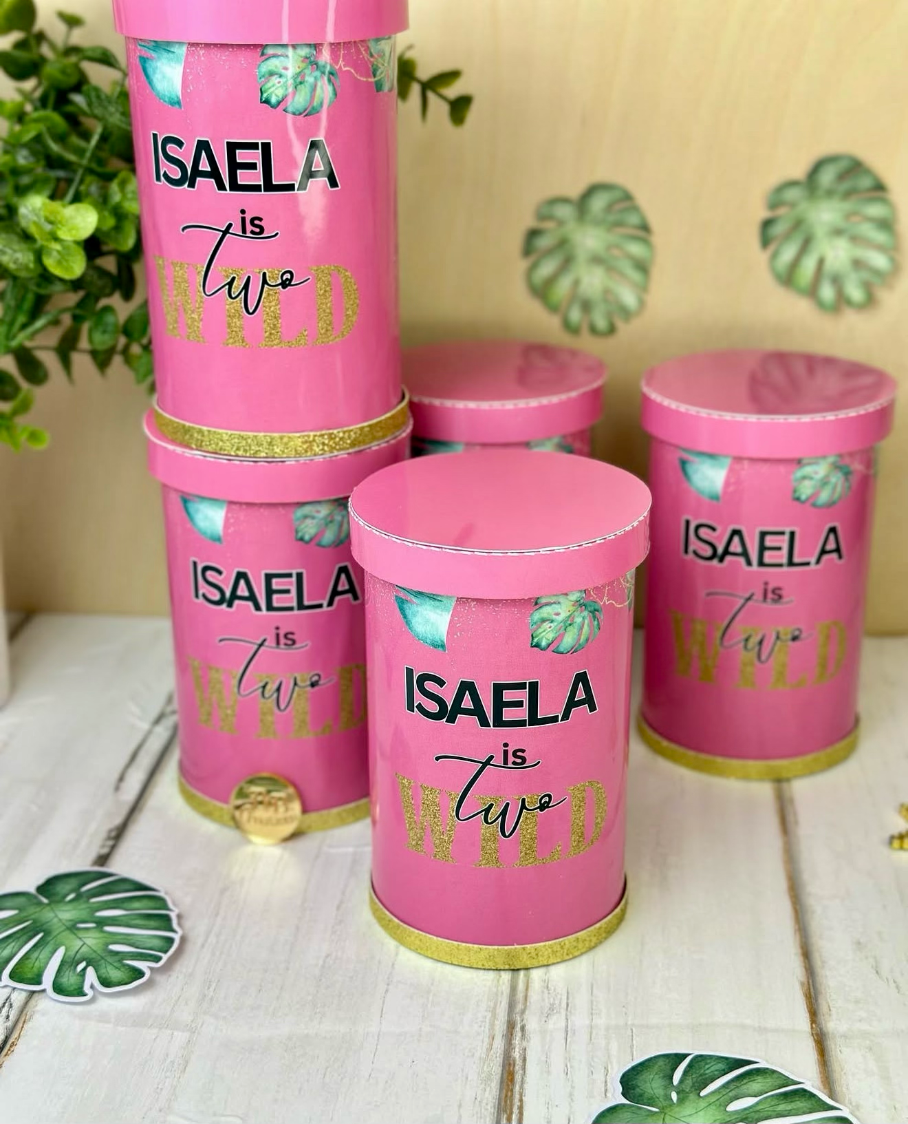 Personalized Safari Pringles Labels, Wild One Party Favors,Jungle Birthday Decor