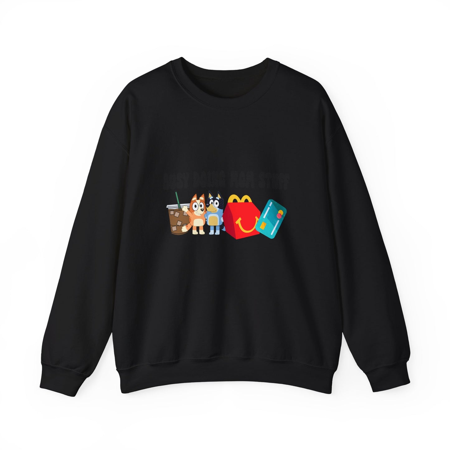 Busy Doing Mom Stuff Sweatshirt - Cute & Comfy Crewneck for Moms, Gifts for Mother's Day, Birthday Present, Relaxed Fit, Casual Wear