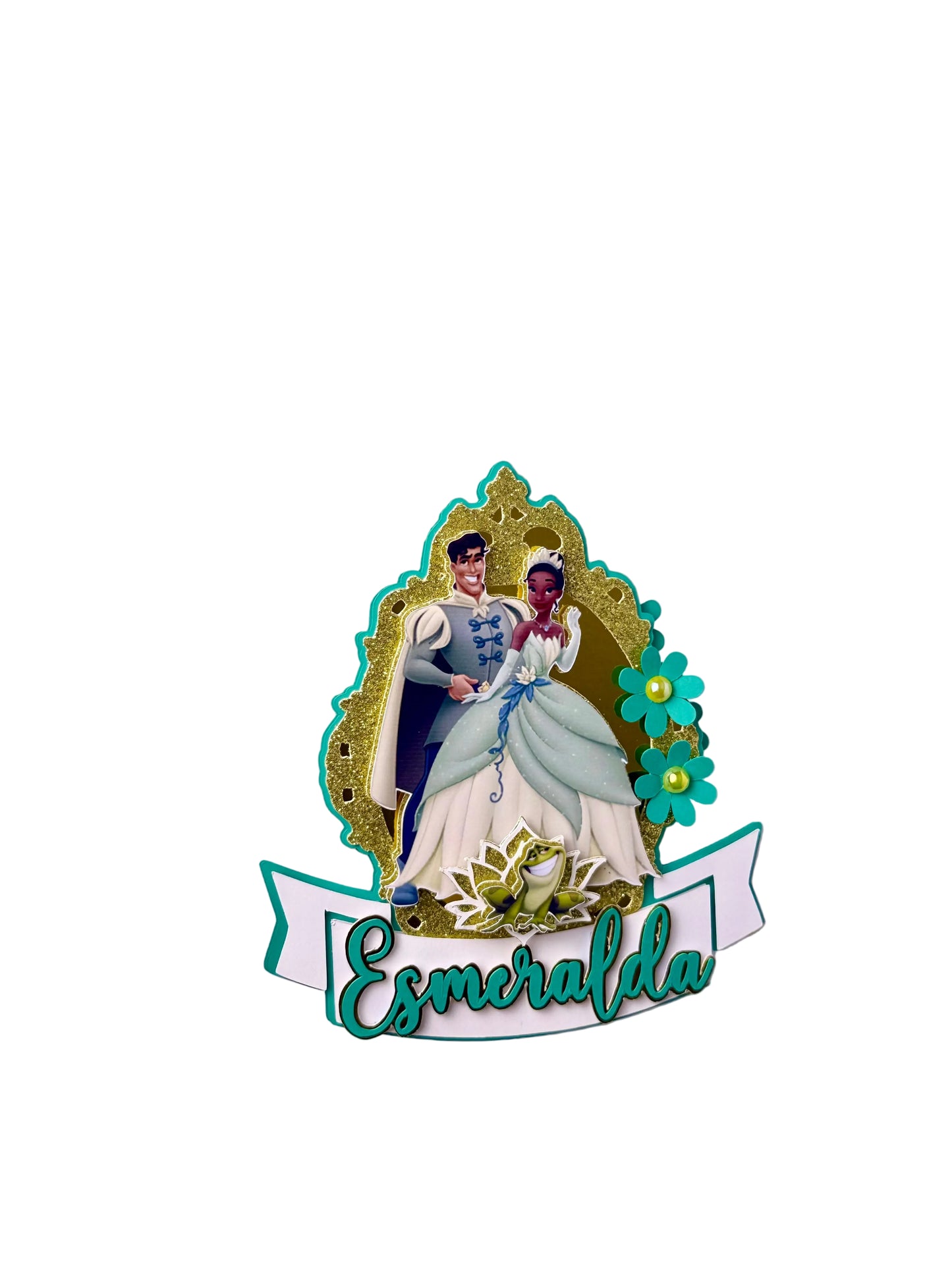 Princess and the frog cake topper, Tiana
