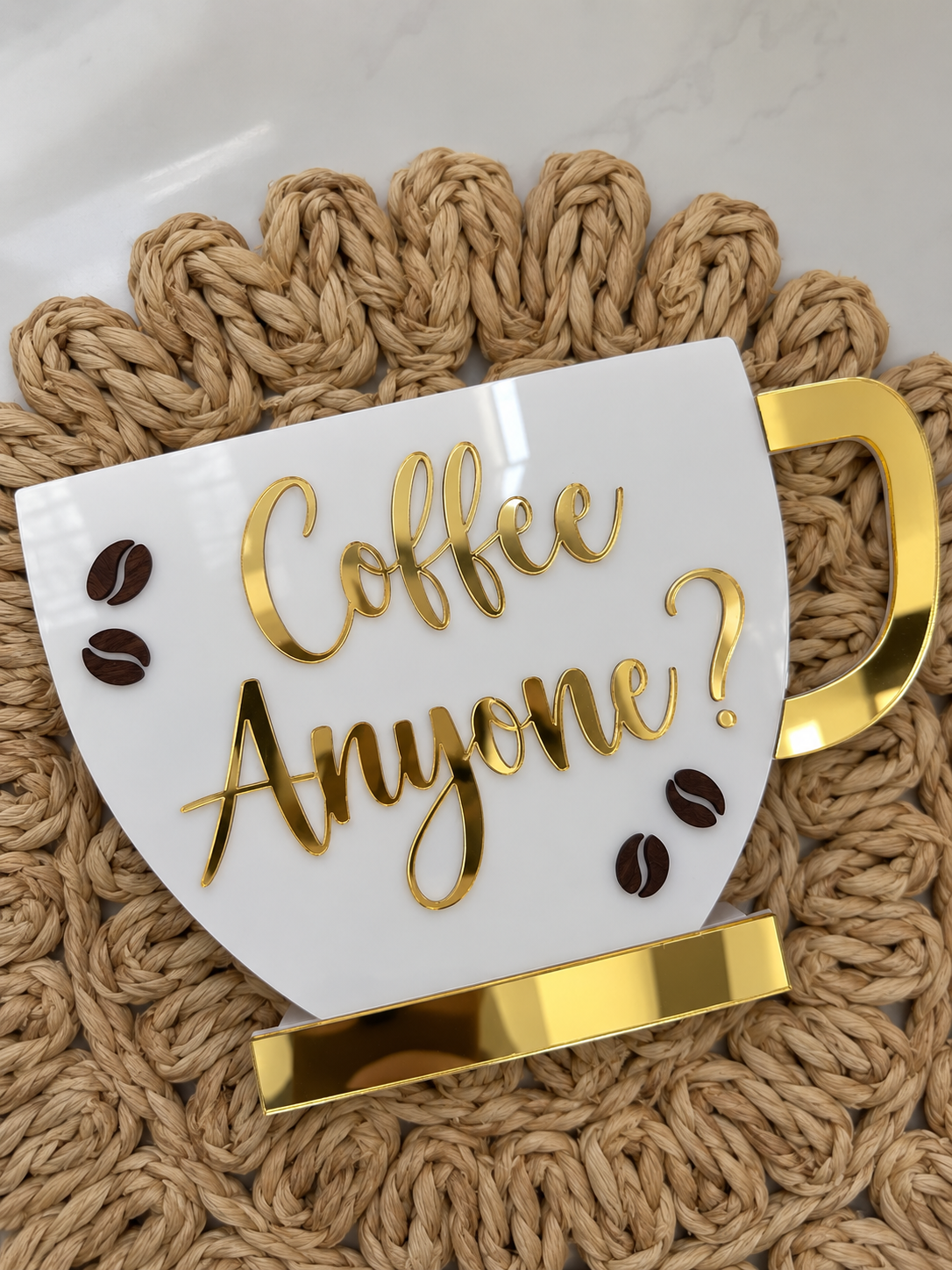 Acrylic Coffee Cup Sign