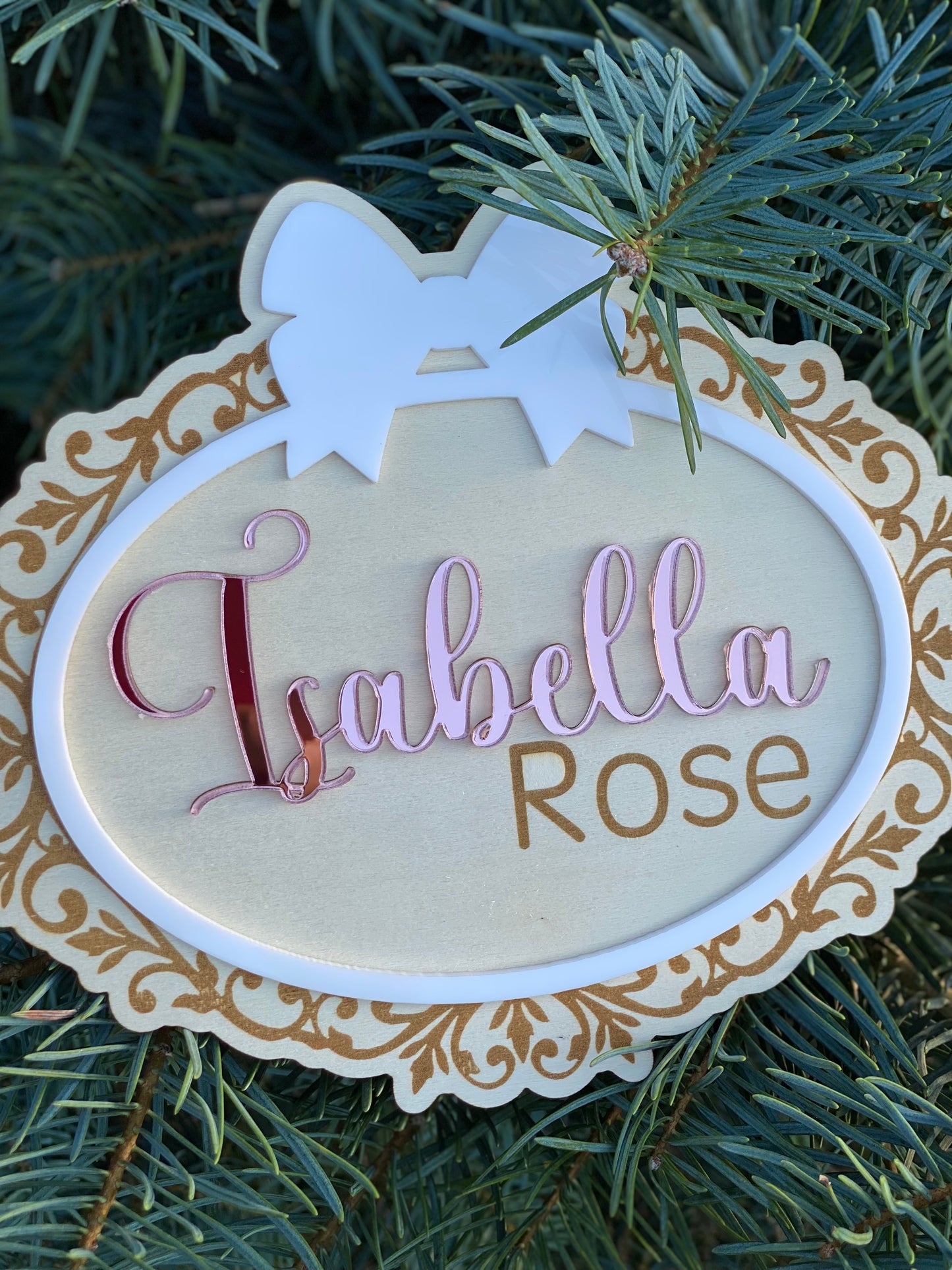 Baby Girl newborn sign coquette