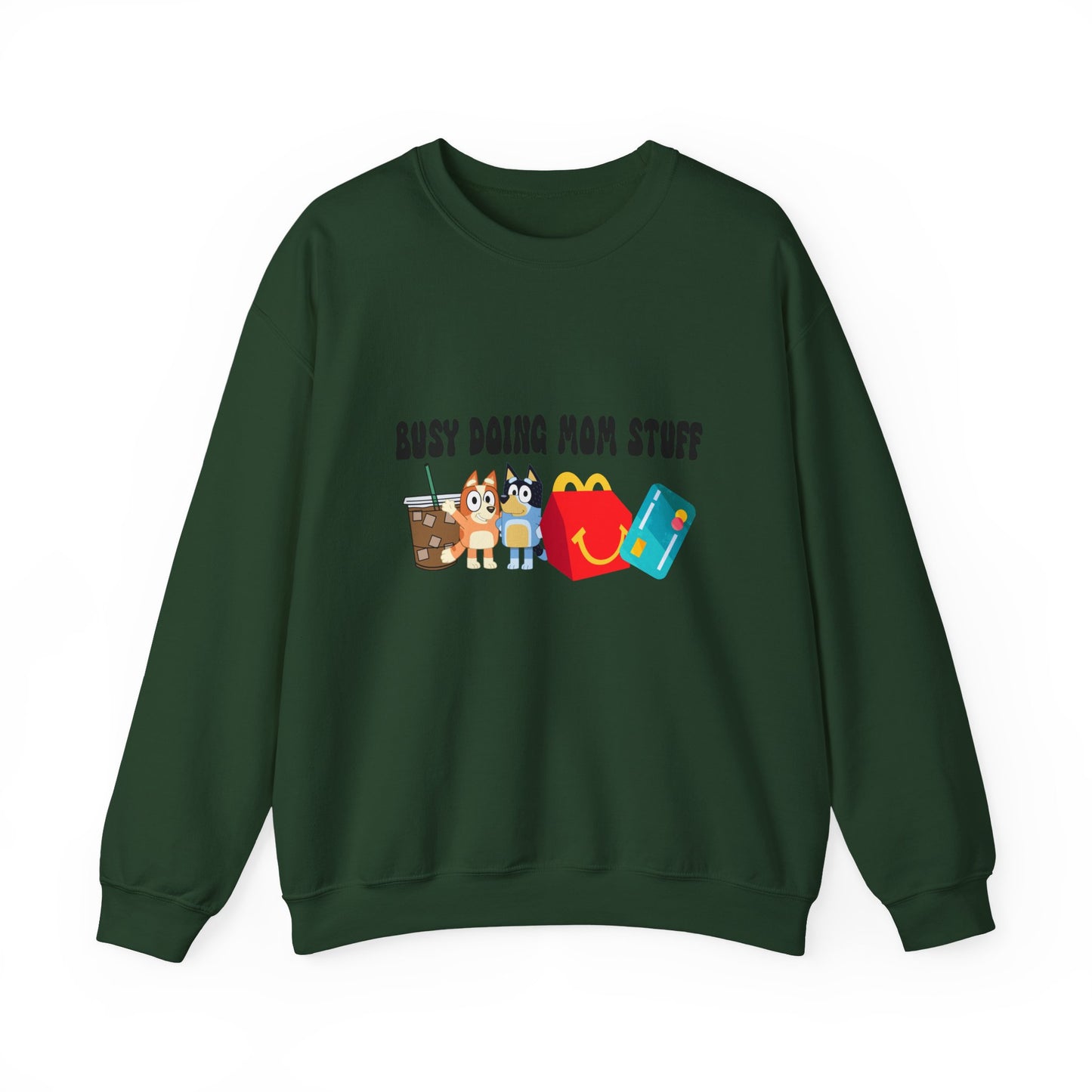 Busy Doing Mom Stuff Sweatshirt - Cute & Comfy Crewneck for Moms, Gifts for Mother's Day, Birthday Present, Relaxed Fit, Casual Wear