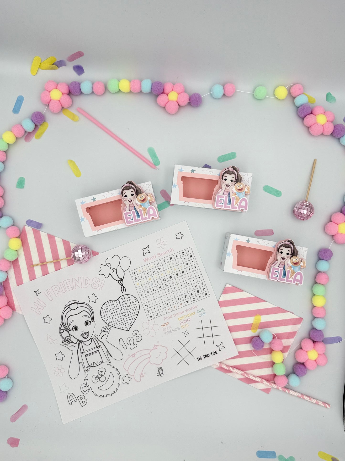 Coloring Activity Boxes, Ms. Rachel Activity