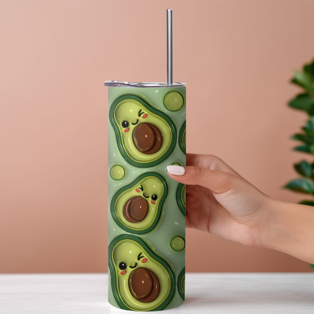 Avocado sublimation Wrap PNG tumbler design, illustrations, avocado lover, tumbler ideas