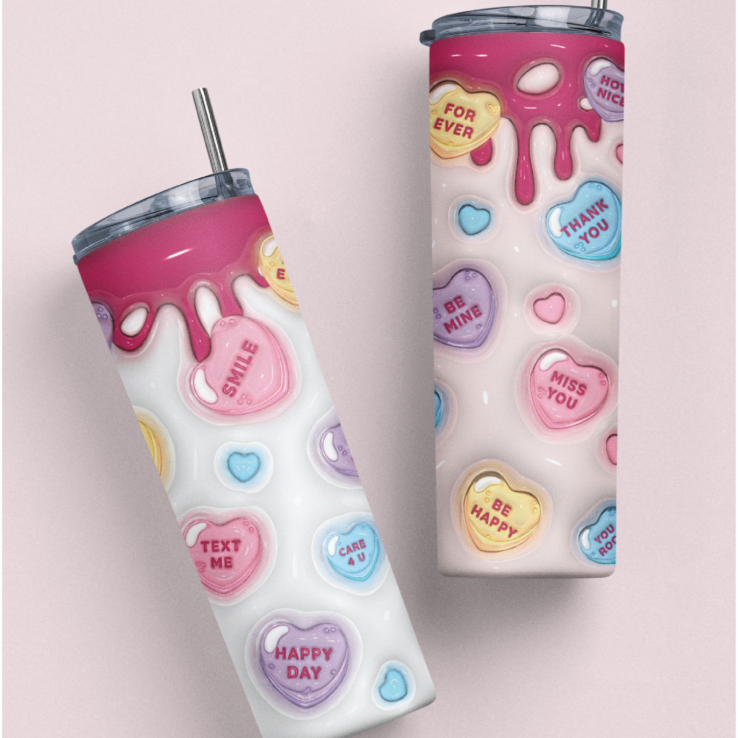 Conversation Hearts Puffy Sublimation Png, valentines day , love day