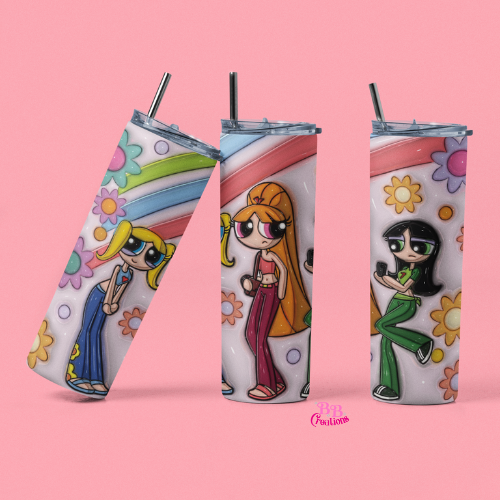 The Powerpuff Girls Tumbler wrap PNG