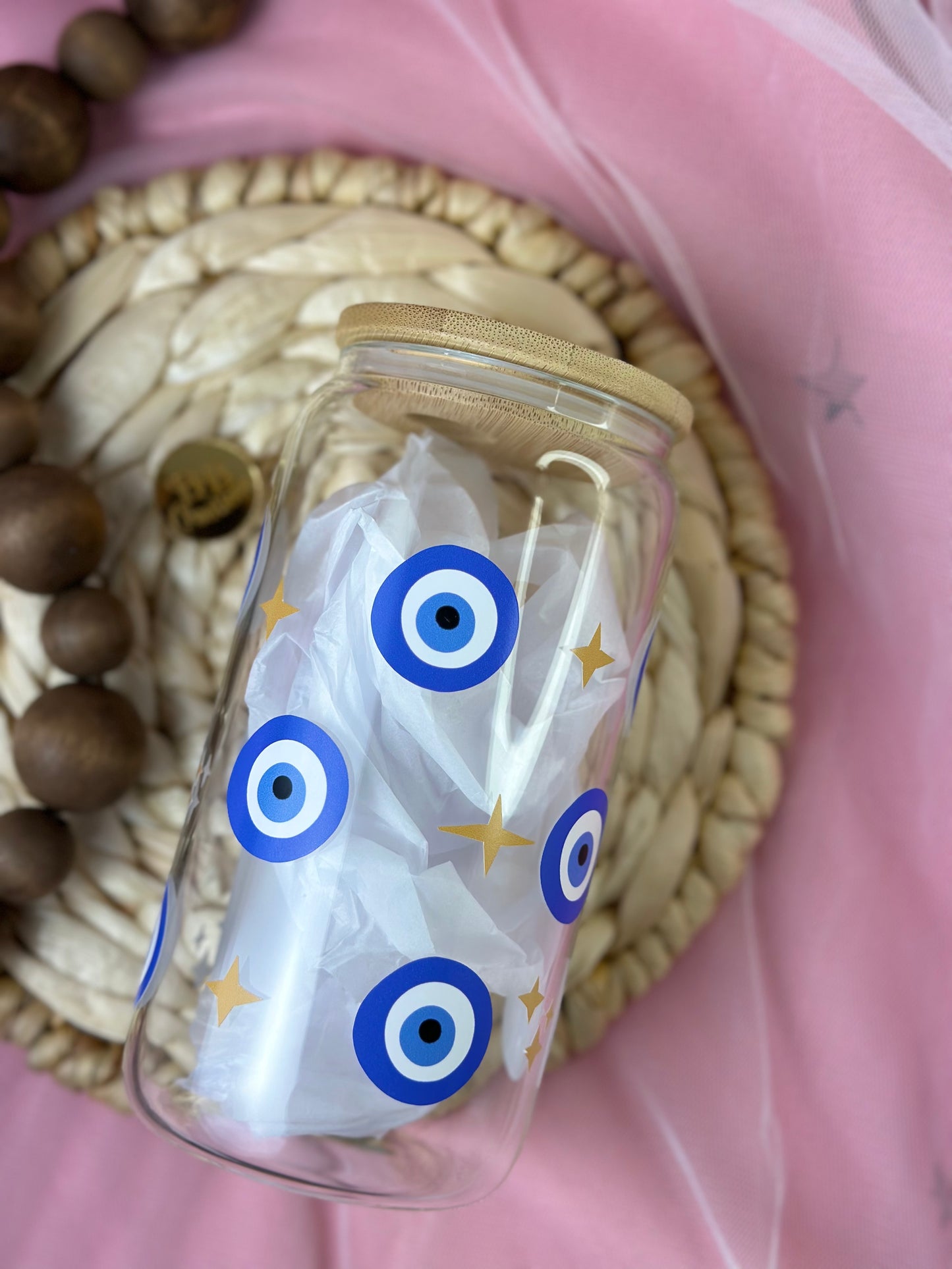 Ojo Turco con Estrellas Doradas
