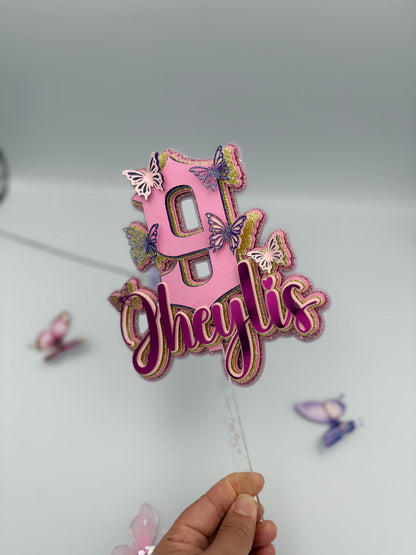 Butterfly Birthday Cake Topper