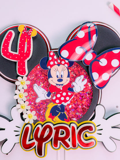Minnie Cake topper shaker