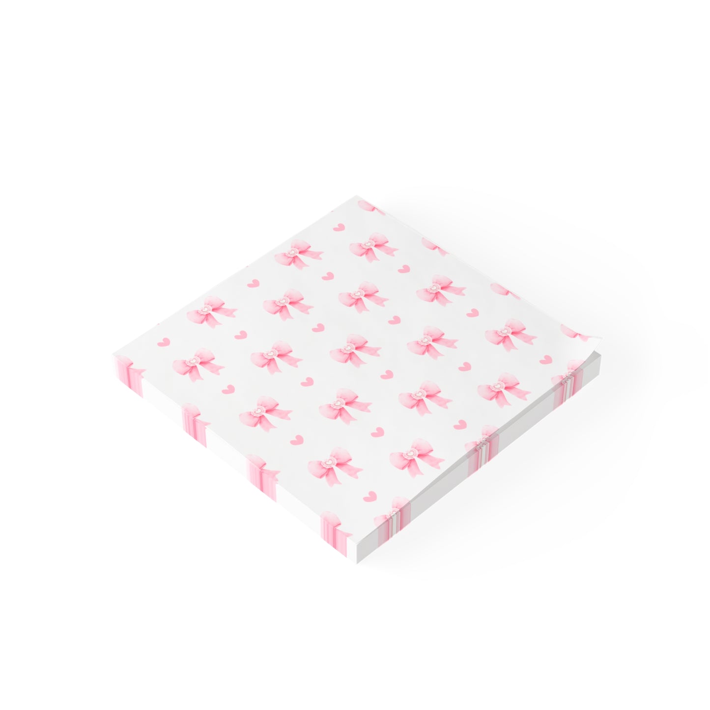 Pink Bow Sticky Notes, Girly Office