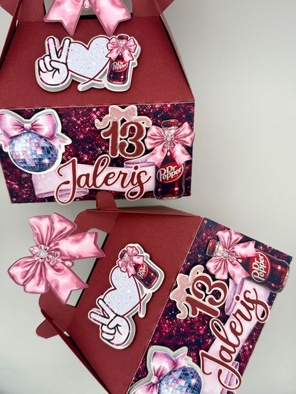 Custom Birthday Dr Pepper Boxes