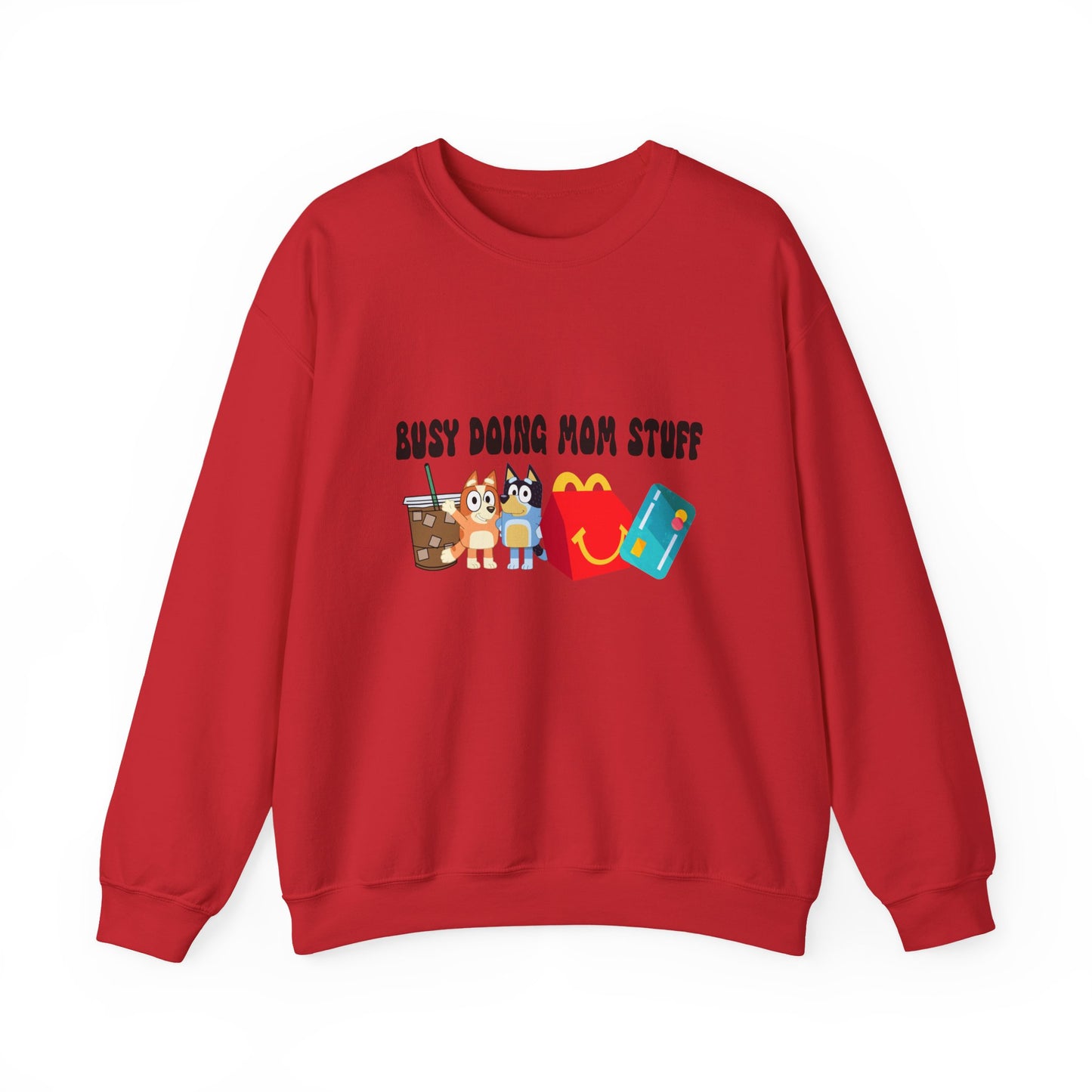 Busy Doing Mom Stuff Sweatshirt - Cute & Comfy Crewneck for Moms, Gifts for Mother's Day, Birthday Present, Relaxed Fit, Casual Wear