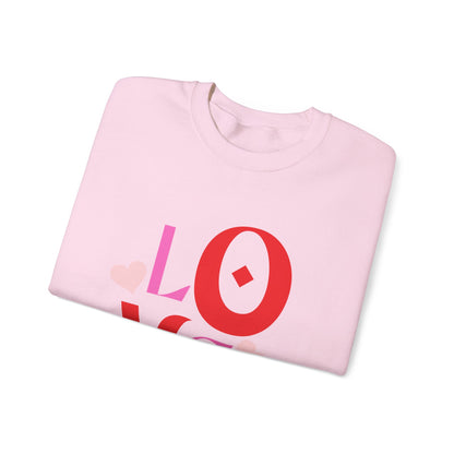 Love Graphic Sweatshirt, Cozy Crewneck, Valentine's Day Gift, Clothing, Casual Fashion