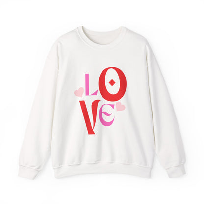 Love Graphic Sweatshirt, Cozy Crewneck, Valentine's Day Gift, Clothing, Casual Fashion
