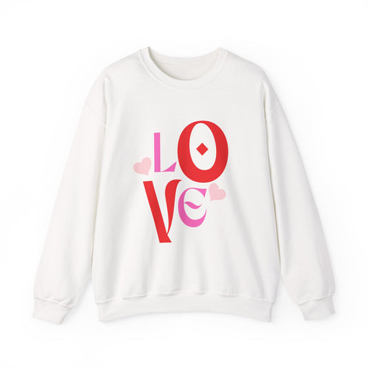 Love Graphic Sweatshirt, Cozy Crewneck, Valentine's Day Gift, Clothing, Casual Fashion