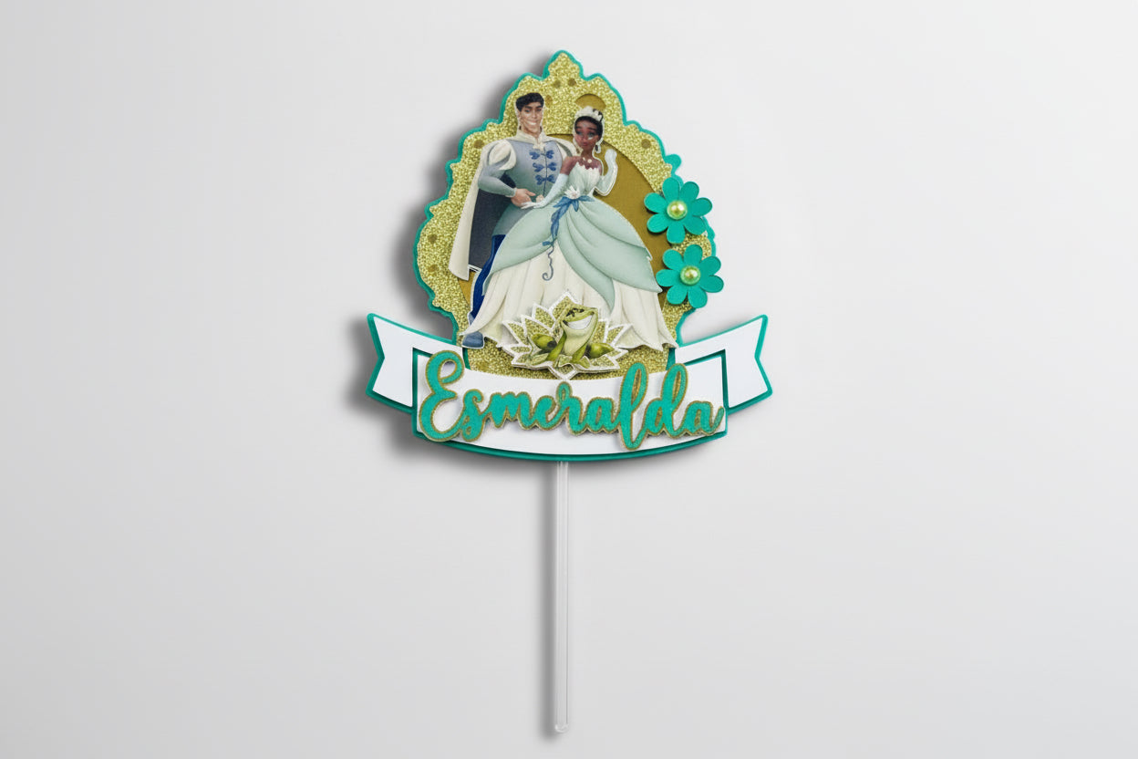 Princess and the frog cake topper, Tiana