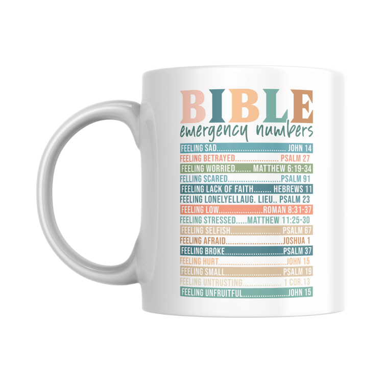 Bible emergency numbers uvdtf sticker
