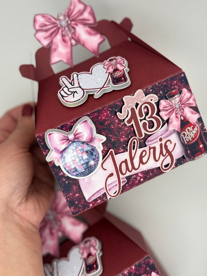 Custom Birthday Dr Pepper Boxes