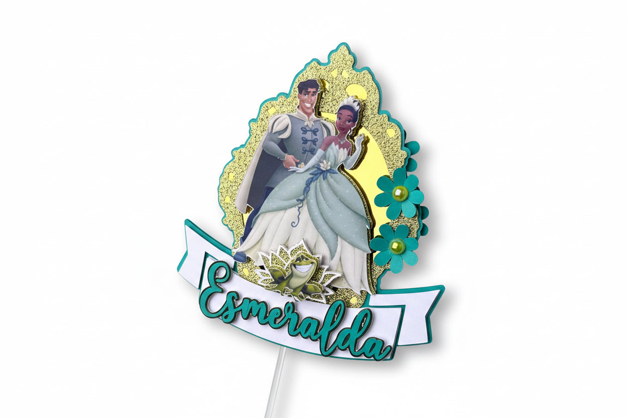 Princess and the frog cake topper, Tiana