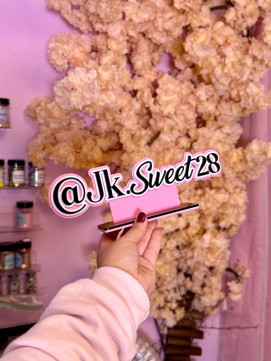 Acrylic Social Media Watermark