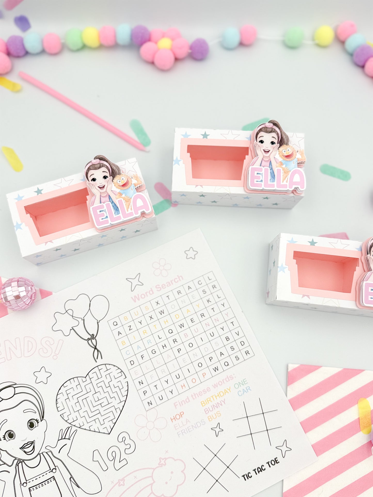 Coloring Activity Boxes, Ms. Rachel Activity