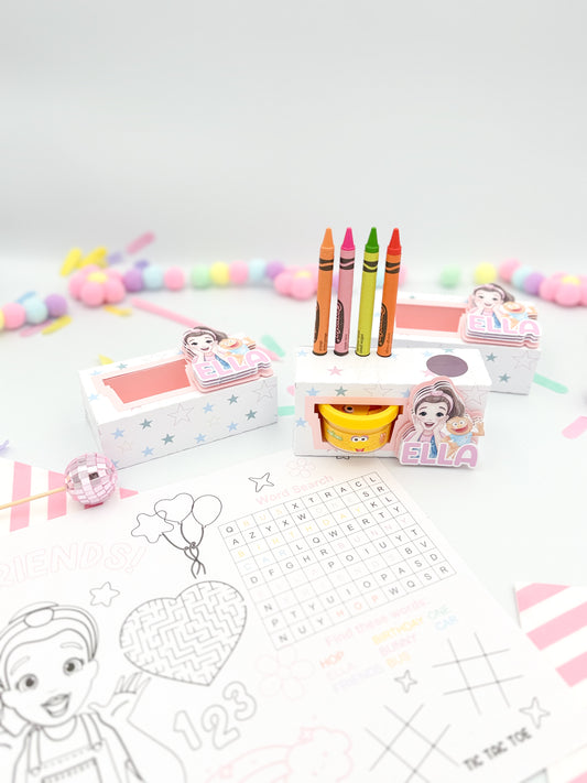 Coloring Activity Boxes, Ms. Rachel Activity
