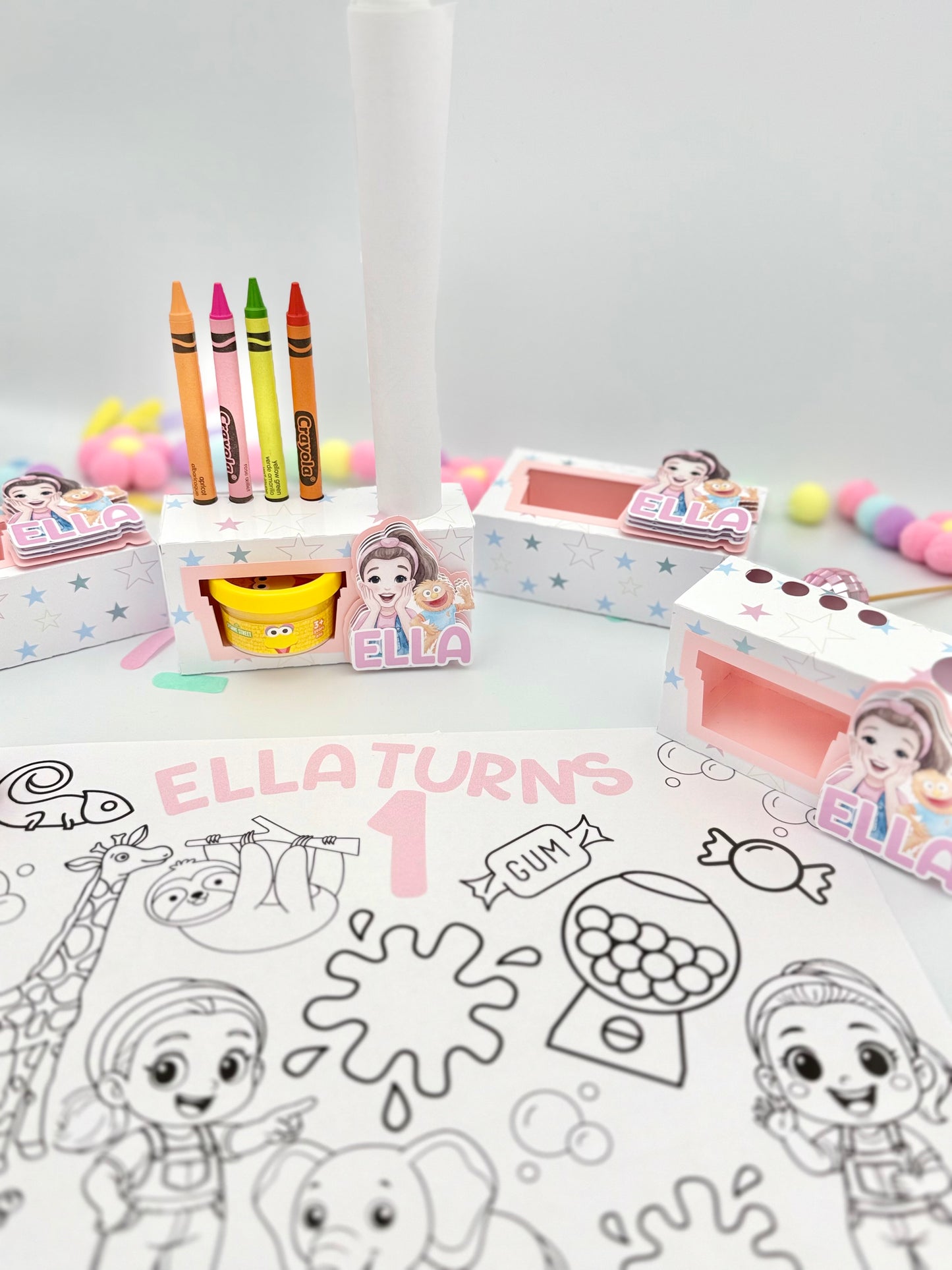 Coloring Activity Boxes, Ms. Rachel Activity