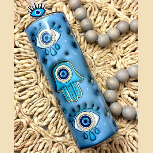 Evil Eye Tumbler, Sublimation cup, Tumbler ideas, tumbler gift, protect your energy, tumbler shop