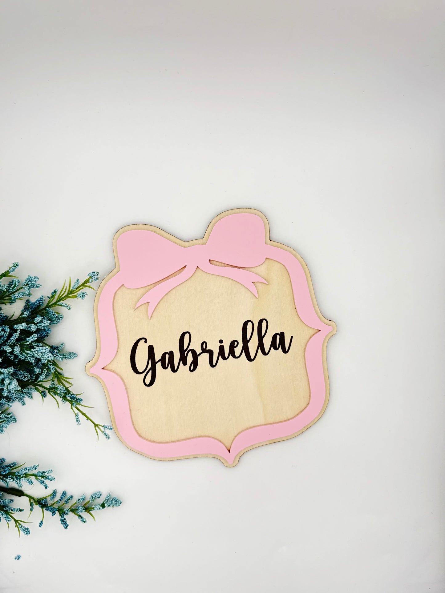 Baby Girl Arrival Stats Wood And Acrylic Sign