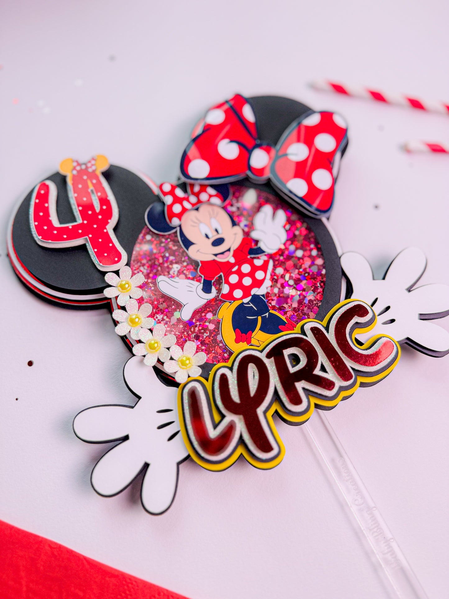 Minnie Cake topper shaker