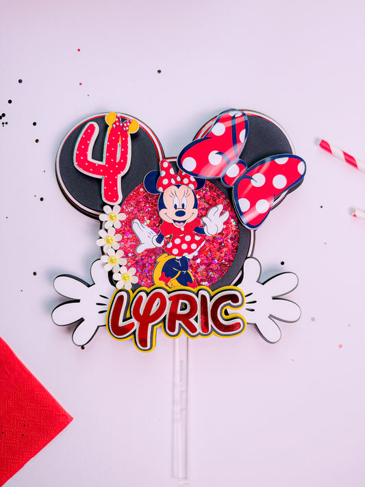 Minnie Cake topper shaker