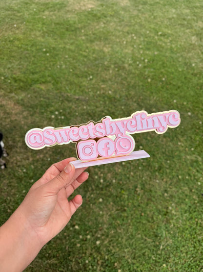 Acrylic Social Media Watermark