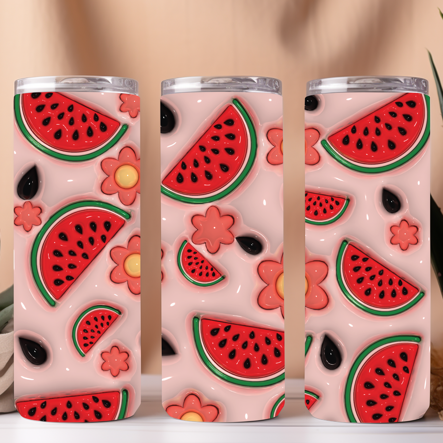 Flowers and watermelon sublimation wrap png, watermelon, flowers, sublimation designs, tumbler ideas