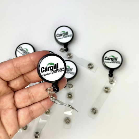 Badge Holder, badge reel, office badge, custom badge reel holder, company logo badge