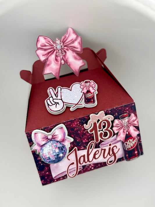 Custom Birthday Dr Pepper Boxes