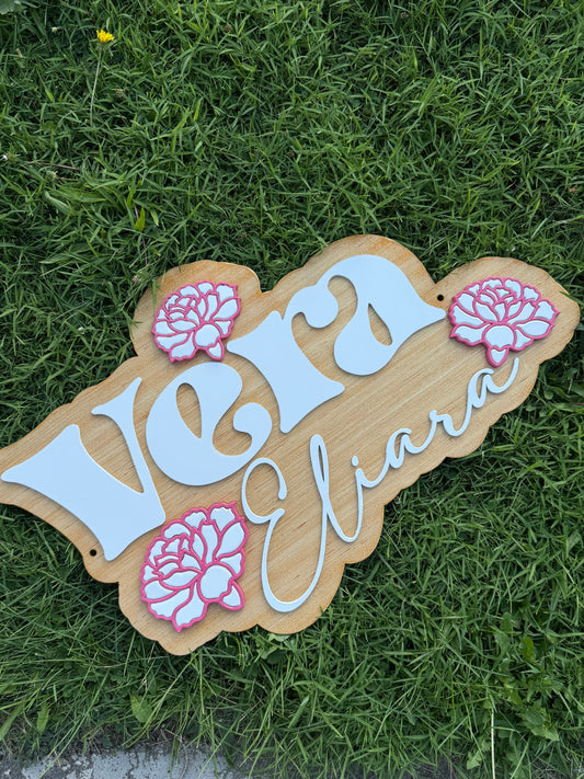 Baby Girl Nursery Wood Name Decor