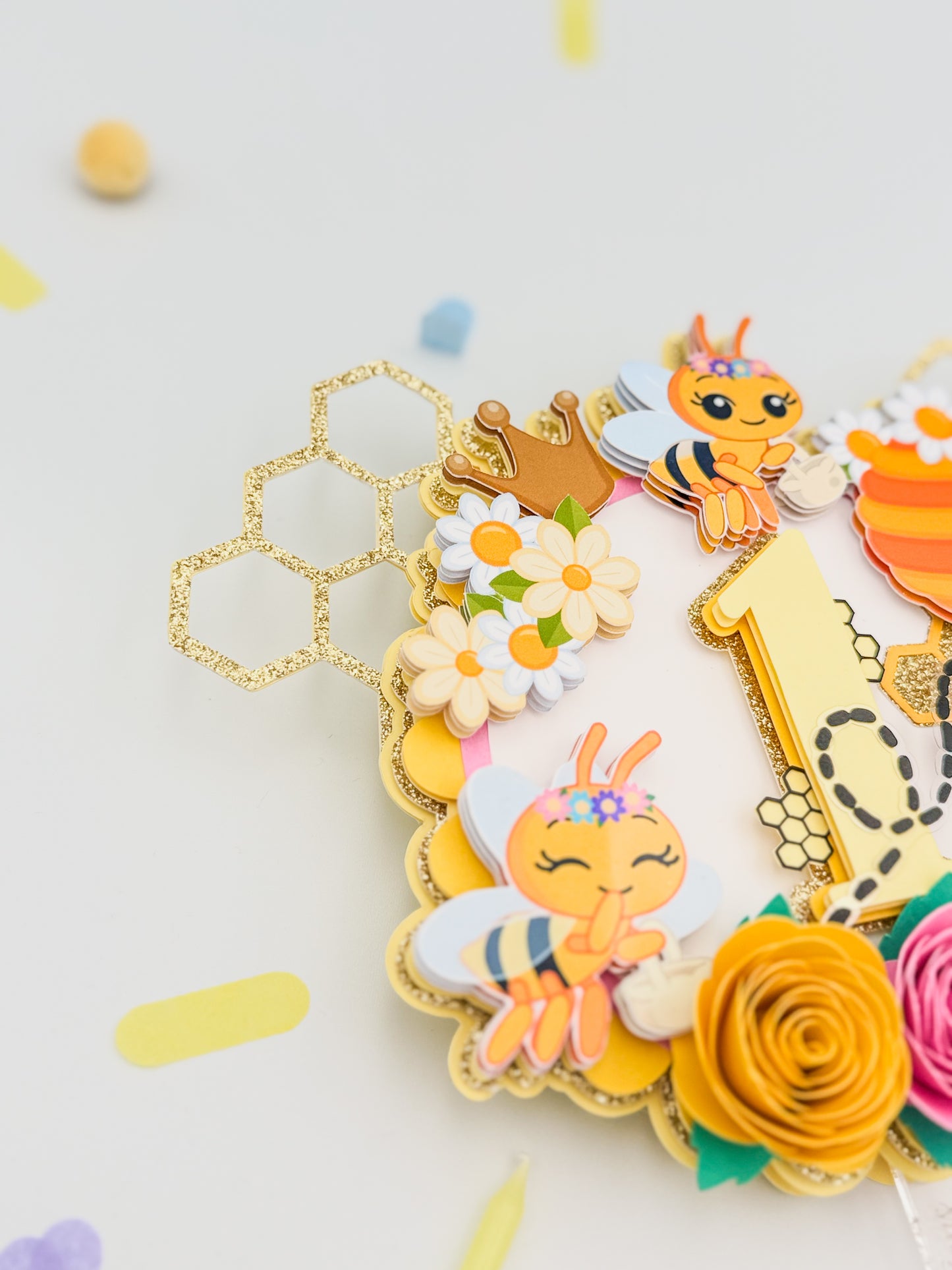 Bee Theme Party Topper, Abejita Chiquitita cake Topper