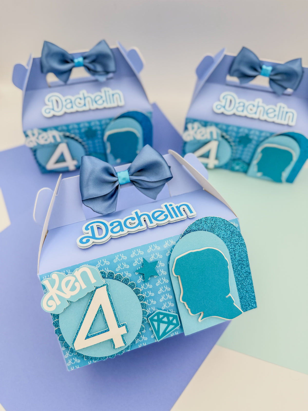 Pink Doll Silhouette Birthday Boxes