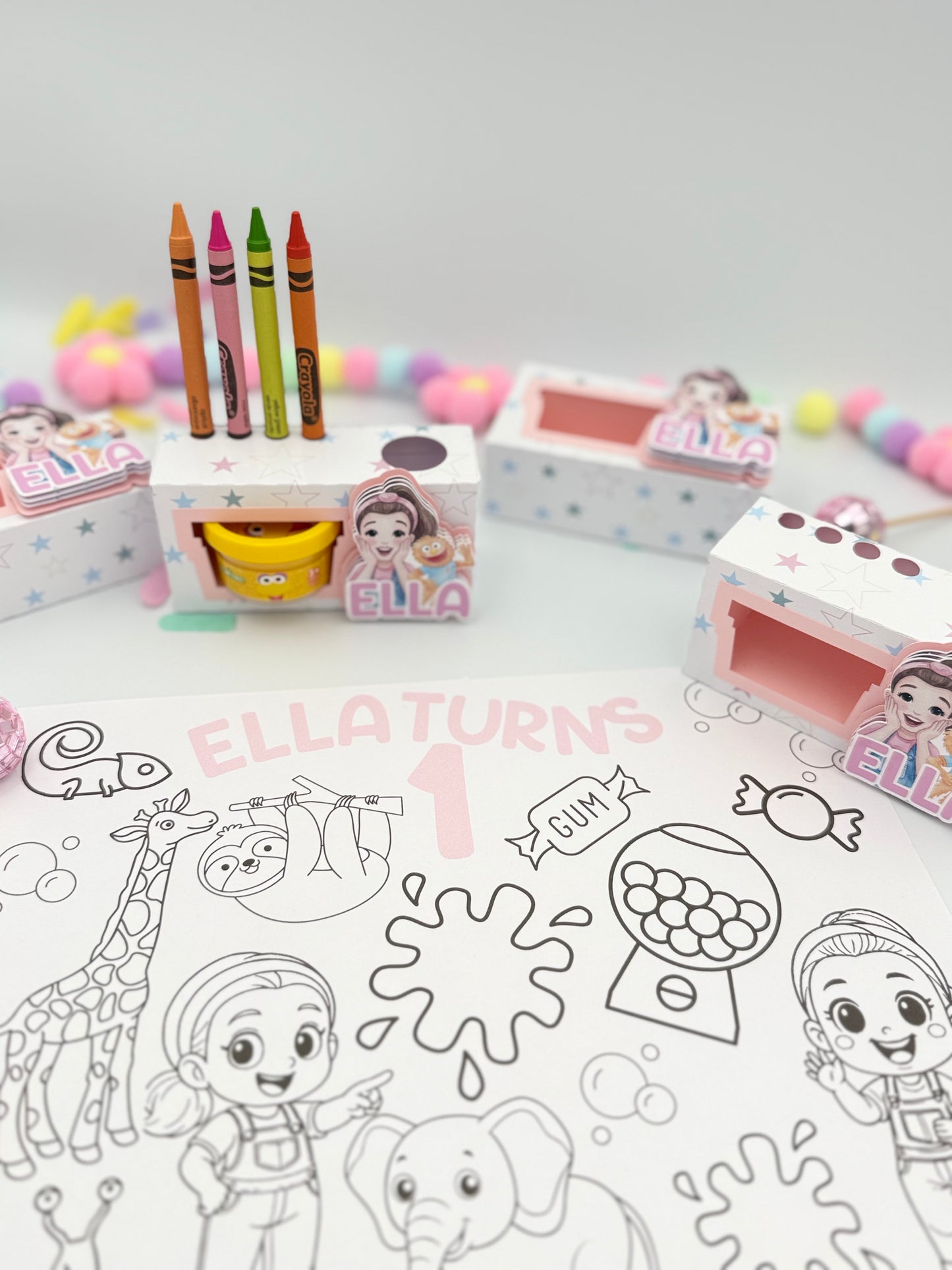 Coloring Activity Boxes, Ms. Rachel Activity