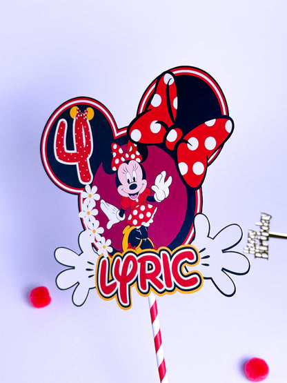 Minnie Cake topper shaker