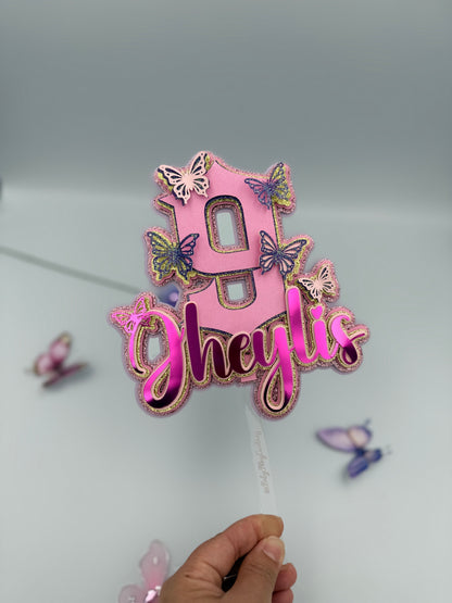 Butterfly Birthday Cake Topper