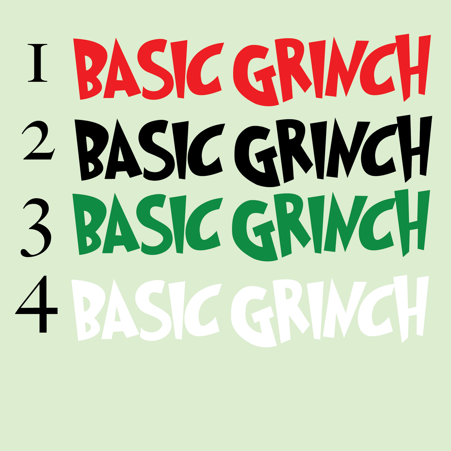 Basic Grinch sweatshirt, clothing , green Christmas,